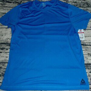 Reebok Mens S L or XL Choice Moisture Wicking Directoire Blue Shirt NWT